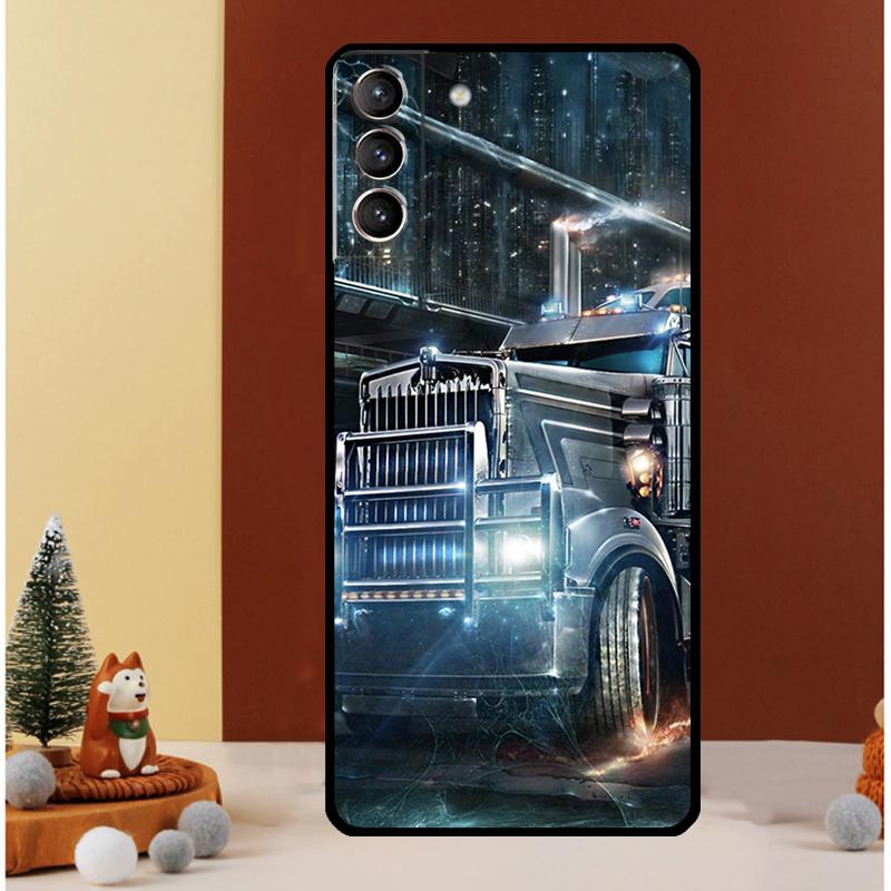 Cool Heavy Truck Car Case For Samsung Galaxy S23 S24 Ultra S8 S9 S10 S22 Plus Note 10 20 Ultra S20 S21 FE Cover