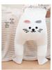 Infant Velvety Big Butt Base Layer Jumpsuit with Socks - Warm Autumn/Winter Style for Boys & Girls