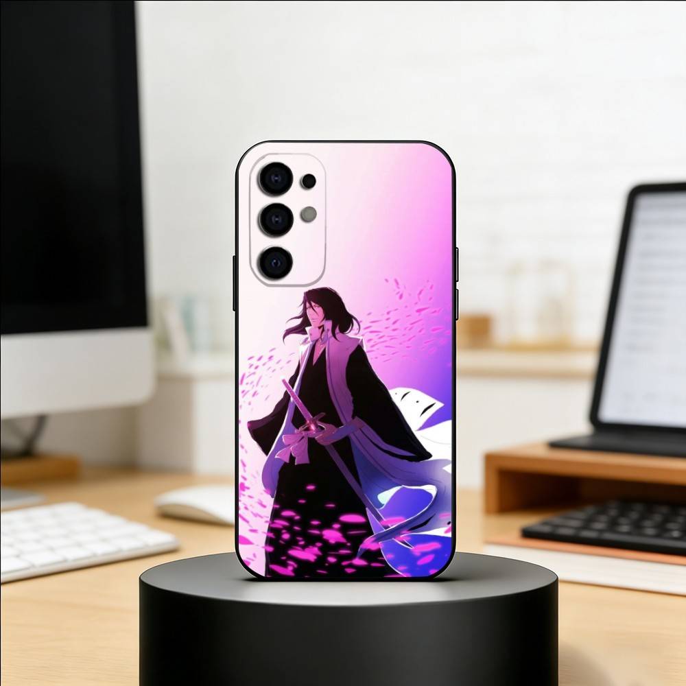 B-Bleach K-Kuchiki Byakuya Phone Case For Samsung S25,S24,S21,S22,S23,S30,Ultra,S20,Plus,Fe,Lite,Note,10,Black Cover