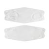 ADWIT KF94 Korean Fish Shape Reusable Face Mask with Inbuilt Nose Pin (WHITE KF 94 Korean Mask, 10)