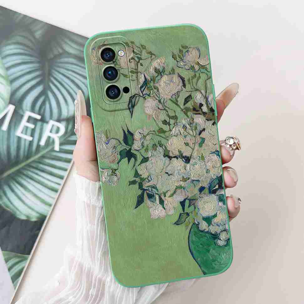 Für Oppo Reno4 Pro 5G Hülle CPH2089 Luxus Kunst Bemaltes Cover Für Oppo Reno4 Reno 4 Pro 5G Handyhülle Schutzhülle Weiche Abdeckung