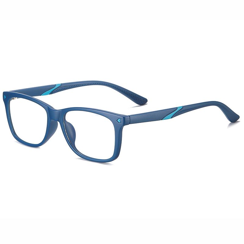 MAXJULI Blue Light Blocking Glasses For Youth Boys Girls Square TR90 Flexible Rubber Frame Eyewear 6607