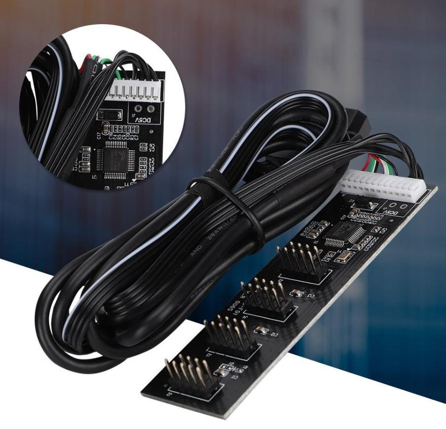USB 2.0 9-Pin to Dual 9-Pin Expansion Hub for Motherboards