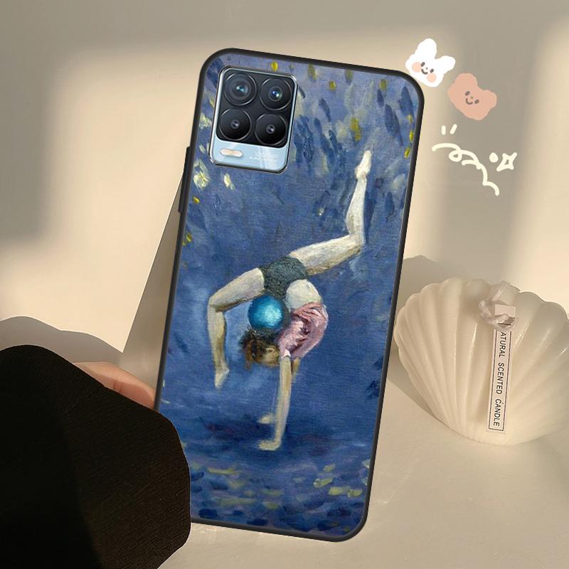 Gymnastik Ölgemälde Für Realme 8 9 Pro Plus GT Neo 2 GT Master 9i 8i Handyhülle Für OnePlus 9 10 Pro 9R Nord2