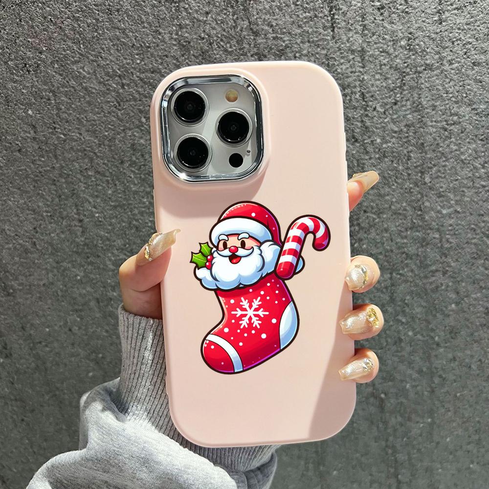 N102 Счастливого Рождества и Нового года Мягкие чехлы для телефонов iPhone 16 Pro — фото 20