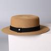 New webbing woven straw hat summer sunscreen fashion show face small bucket hat outdoor travel beach hat