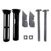 Toilet Seat Fastener Set Waterproof Stainless Steel Mounting Bolts with Expansion Sleeves and Washers, 2 Piece Set for Bathroom Repair