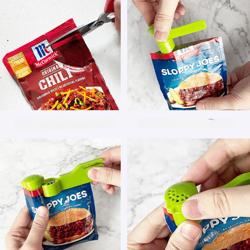 New Kitchen Wall Mounted Seasoning Rack No Punching Seasoning Bag Storage Rack Bagged