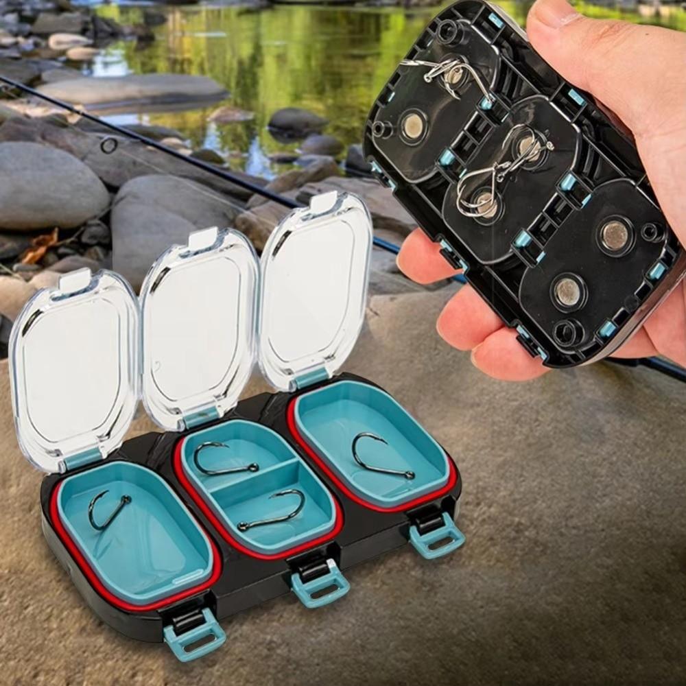 Magnetic Bait Storage Box Easy To Carry Fishing Gear Organizer Gear Fishing Hooks Box Fishing