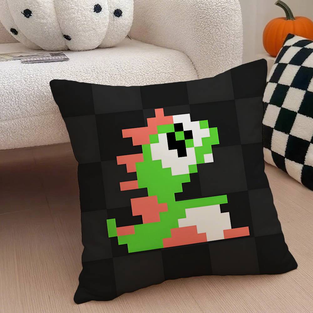 Puzzle Game B-Bubbles Bobble Pillow Case Anti-dustmite Pillowcase Invisible Zipper Silky Short Plush Sofa Cushion Cover