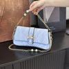 New Retro Commuter Shoulder Bag Niche Fashion Underarm Bag Women's Fashion Belt Buckle Messenger Bag