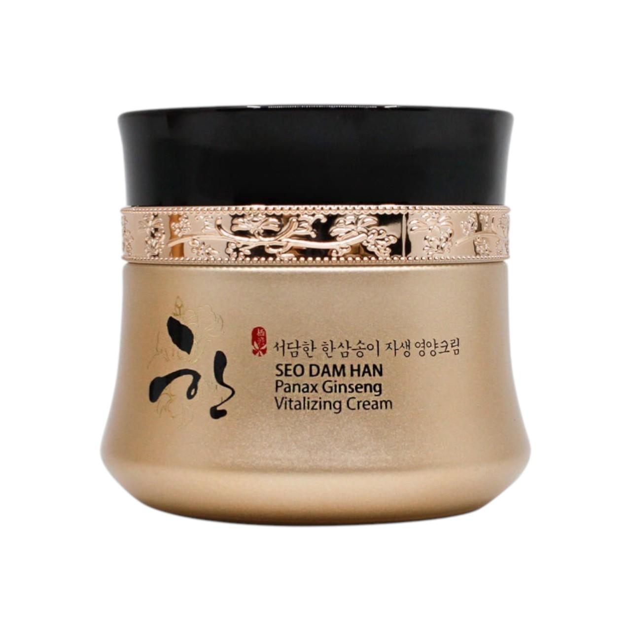 3W CLINIC Seodamhan Panax Ginseng & Pine Mushroom Revitalizing Cream - Anti-Wrinkle & Deep Nourishing Face Cream 55g