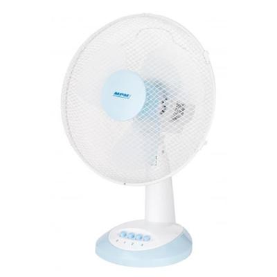 Asztali ventilátor - MPM - Fehér - 3 sebességfokozat - 60 dB - Állvánnyal