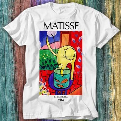 Henri Matisse The Cat with Red Fish T Shirt Top Tee 235