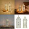Decorative Candle Lanterns Moroccans Lanterns Retro Golden Metal Lanterns Candle Holder for Home Patios Outdoor Decors