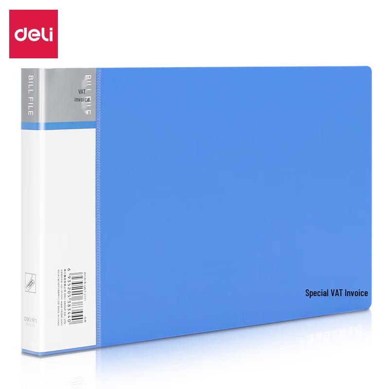 Deli A5 Multi-Function Invoice & Bill Organizer синий
