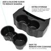 Rear Cup Holder for Jeep Wrangler JL Accessories, Back Seat Cup Holder, Floor Console Mounted Drink Holder for 2018- Jeep Interior Accessories 4 Door