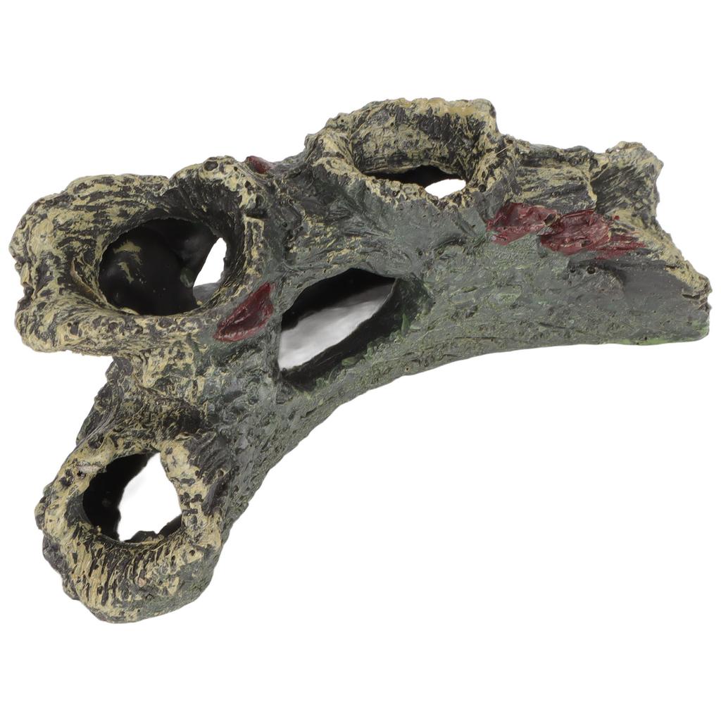 Aquarium Tree Trunk Resin Hollow Landscape Trunk Ornament for Fish Tank Reptile Box