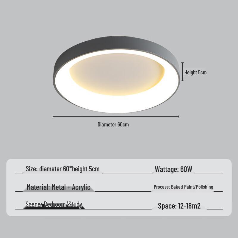 Linpan Nordic Modern LED Ceiling Light