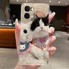 Casing For Vivo iQOO Z11x Y51 Pro 5G Case Aesthetic Cute Cat Cartoon Fashion Soft Silicone Back Cover Transparent TPU Phone Case