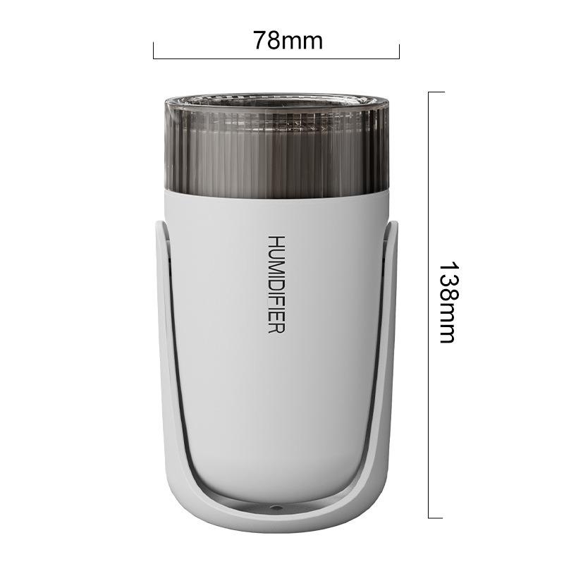 Shaking Head Air Humidifier Vehicle Purification 300ML Cool Water Mist Maker Colorful Night Lights Starry Sky Top USB Home Mute Steam Generator