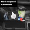 Leather Car Seating Storage Box with Cup Holder, Space Saving Organizers Suitable for Vehicle Interior Comfort Commuters