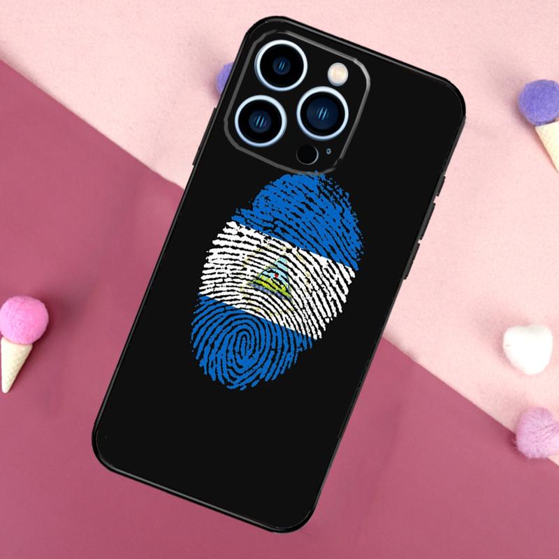 Nicaragua Flag Phone Case For iPhone 16 17 Pro Max 17 Air 16E 13 12 Mini 14 15 Plus 11 Pro Max Back Cover