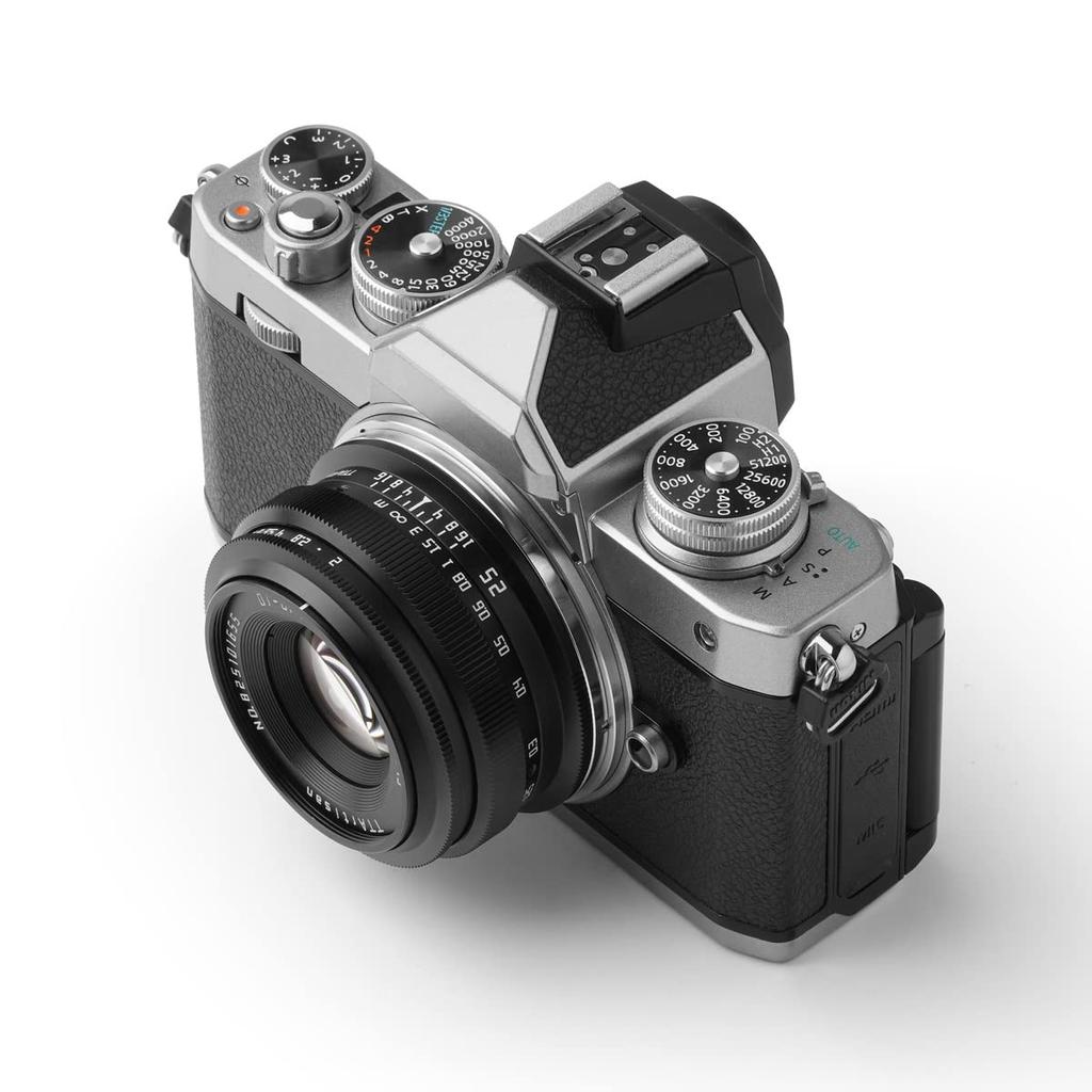 TTArtisan 25mm F2 Z Mount MF Prime Lens Nikon Z Compatible Mirrorless Camera Manual Metal Bright Lens for and Meisho Optical APS-C (2-Year