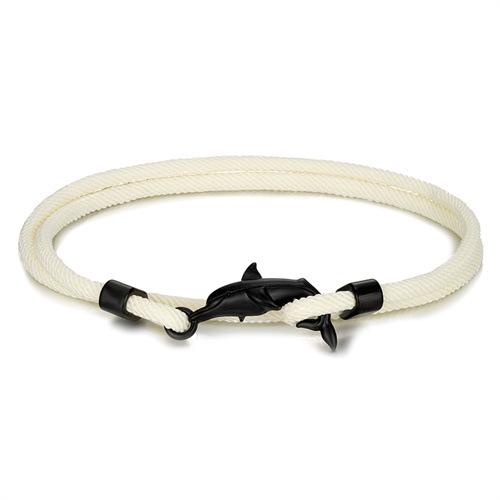 Black Cute Little Dolphin Hand Rope Small Fresh Animal Color Multi-Layer Adjustable Men'S And Women'S Bracelets