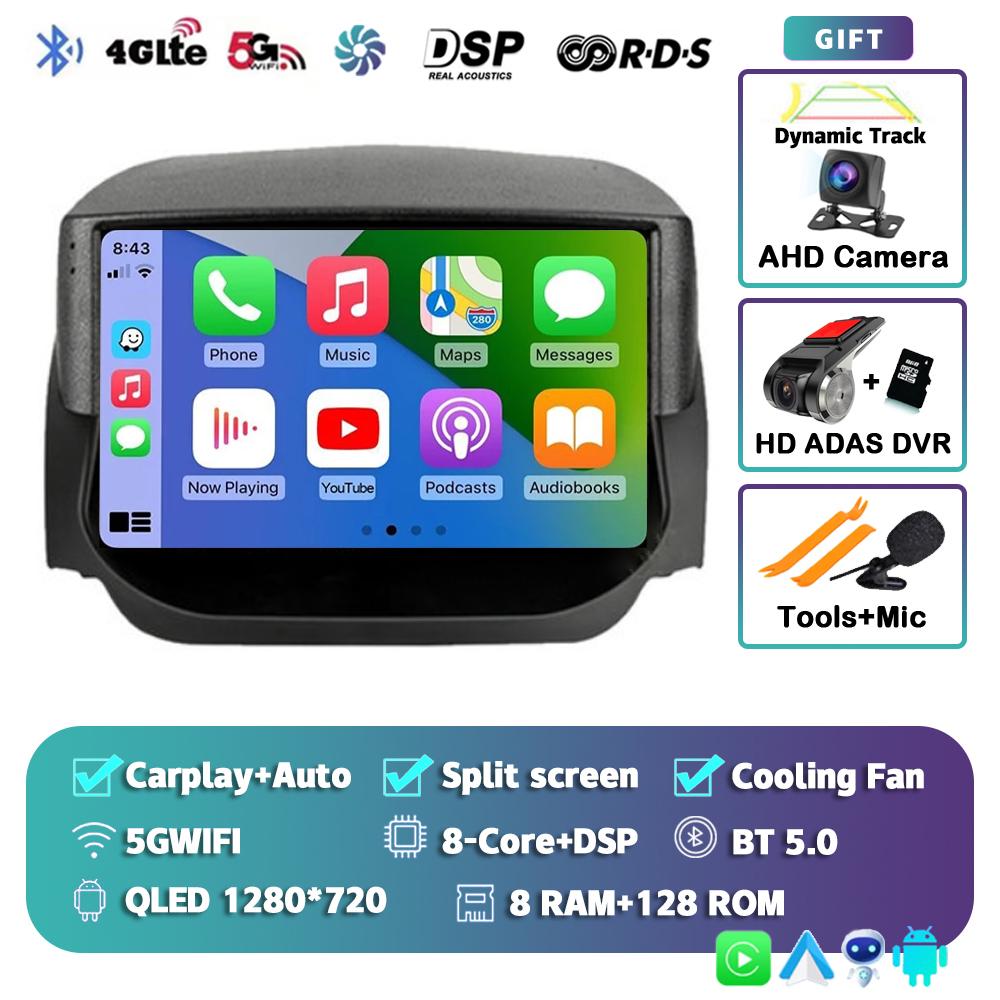 Android 14 Carplay Auto Car Radio For Ford EcoSport Eco Sport 2014 2015 2016 2017 2018 GPS Recorder Multimedia Player 4G+BT DSP