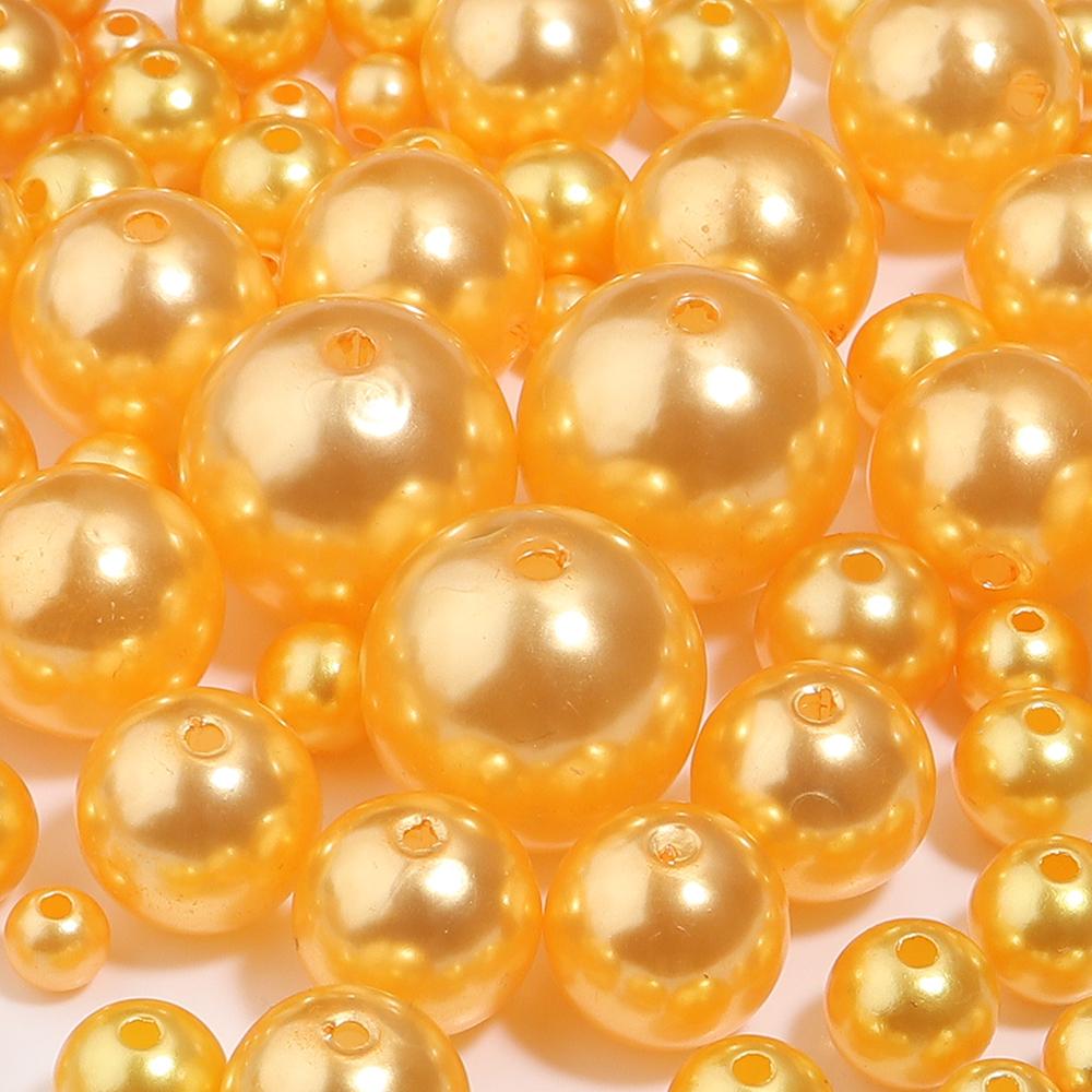 10-1000pcs/lot 3-20mm ABS Imitation Pearl Beads Multicolor Loose Spaced Round Beads For DIY Charms Bracelet Necklace Wholesale