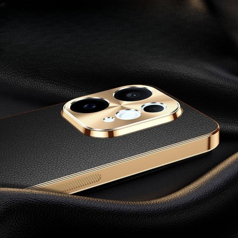 Case For VIVO V70 PU Leather Plating Shockproof Cover For VIVO V 70 Texture Lichee Pattern Lens Protection Shell Cases Bumper