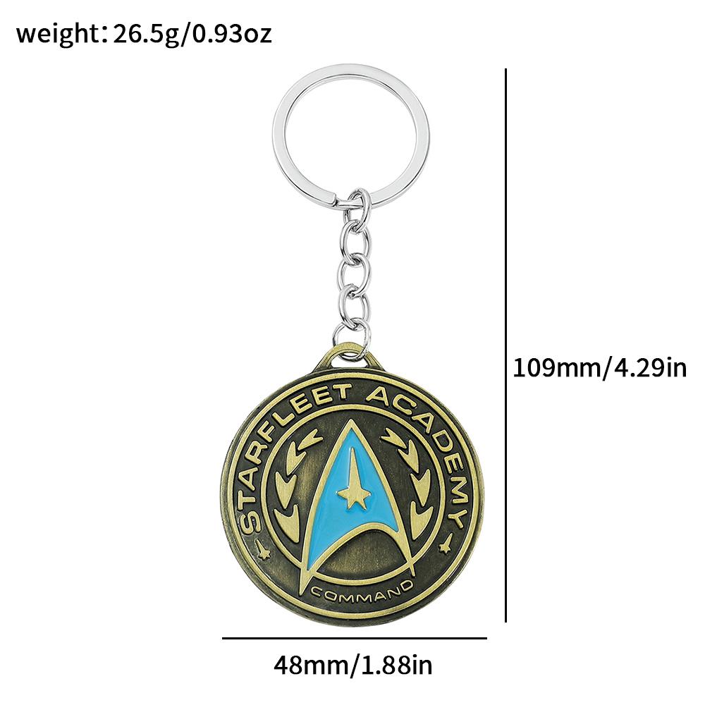 Star The Trek Starfleet Command Division Keychains Command Prop Replica Metal Movie Fashion Jewerly Fans Collections