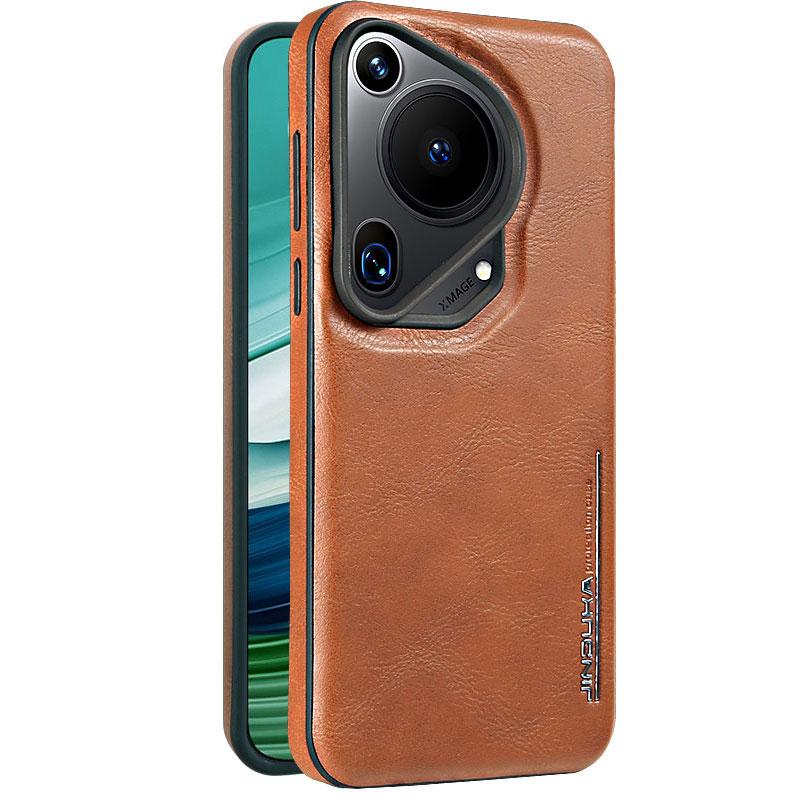 Luxury Magnetic Leather Case For Huawei Pura 70 Ultra Mate 60 Pro Plus Mate 50 40 Pro Camera Bumper Hard Cover Support Car Mount