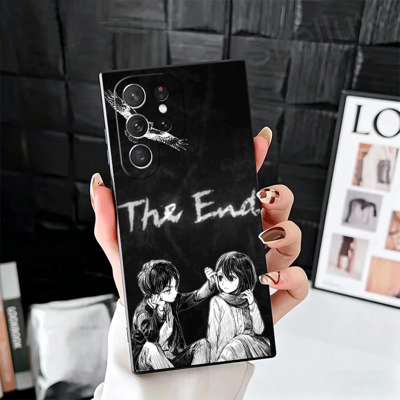 A-Attack On T-Titan Mikasa Soft Phone Case for Samsung Galaxy S26 S25 Edge S24 Ultra S23 Plus S22 S21 FE S20 Black Cover Back Sh