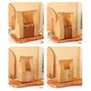 New 10 PCS Iron Wire Kraft Paper Window Toast Bread Cookies Packaging Bag Baking Biscuit Oil Proof Slice Cake Storage Pouches