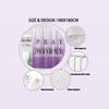 Wathon Purple Shower Curtain, Lilac Purple Shower Curtains for Bathroom with Inspirational Quotes, Cloth Fabric Bathroom Decor Set with Hooks Modern