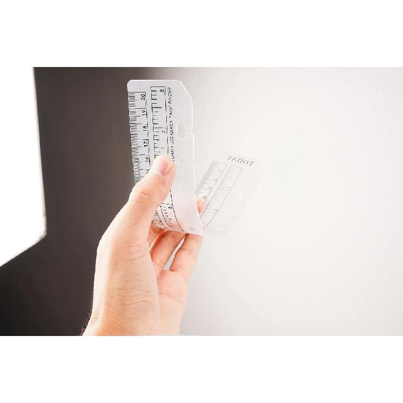 Bookmark Ruler for Rings Notebook 6 Hole A5 Personal Size Elastic Drawing Tool Soft Plastic Partition For Planner And Organizer