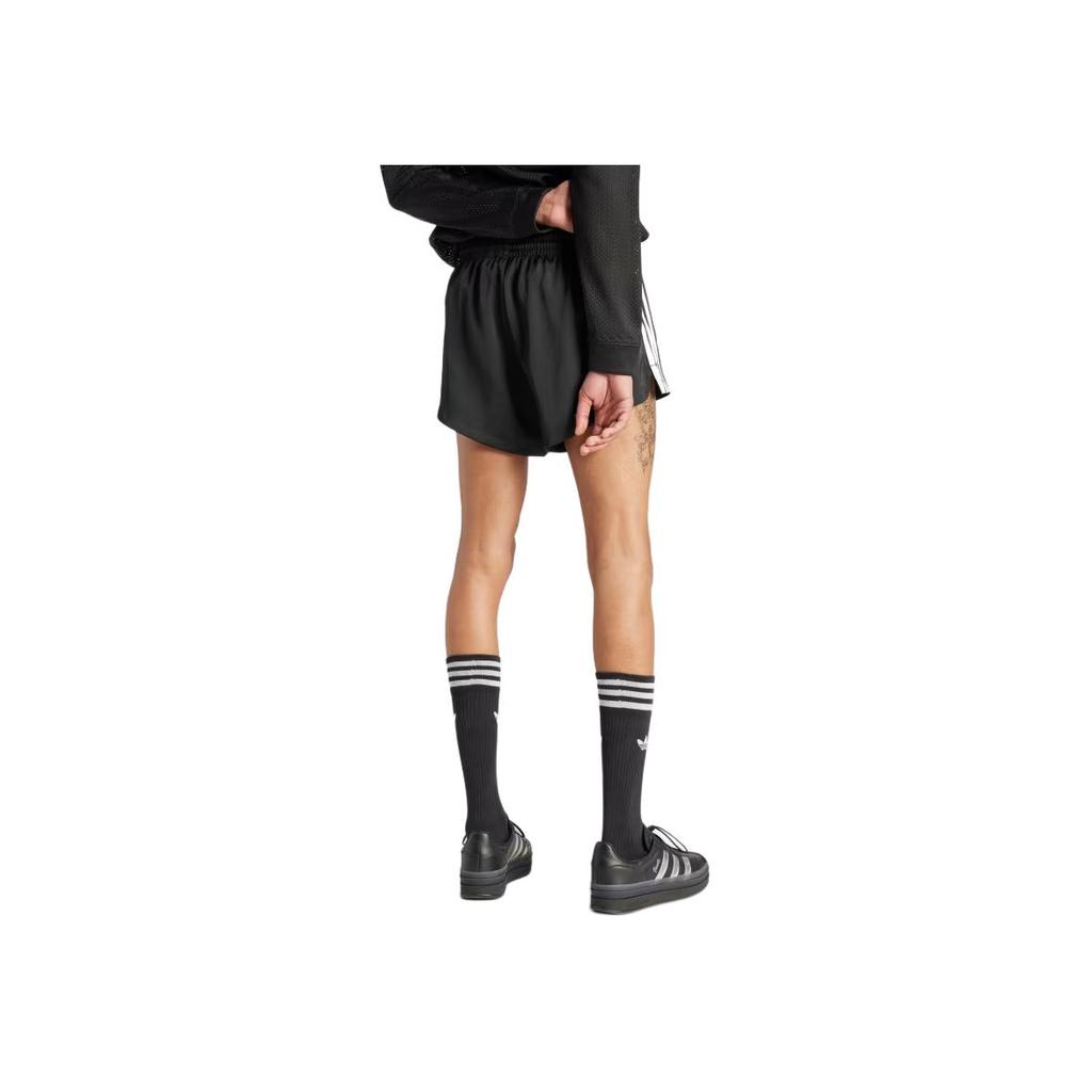 Adidas Pride Shn Comfortable Striped Elastic Waist Straight Casual Shorts Men shorts Black IZ4892