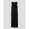 Anggae Lace Hooded Layering Dress Black
