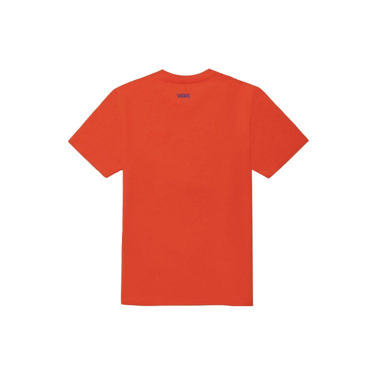 Vans T Shirts Women's Orange Crew Neck Moderate Straight Fit VN0A5F2E9D2