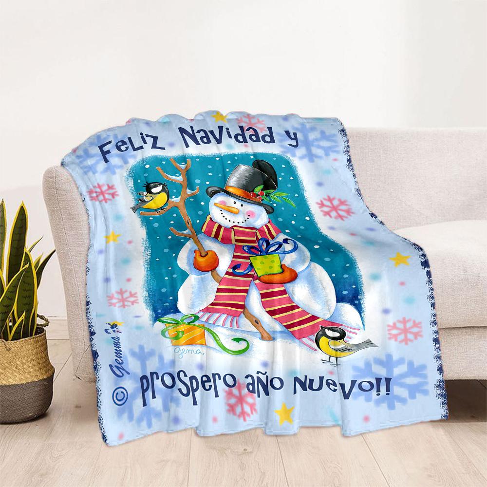 Christmas 168 Blanket Comfortable Suitable for Livingroom Sofa Seaside Four Seasons Multipurpose Stylish Decor Gifts For Family Or Friends