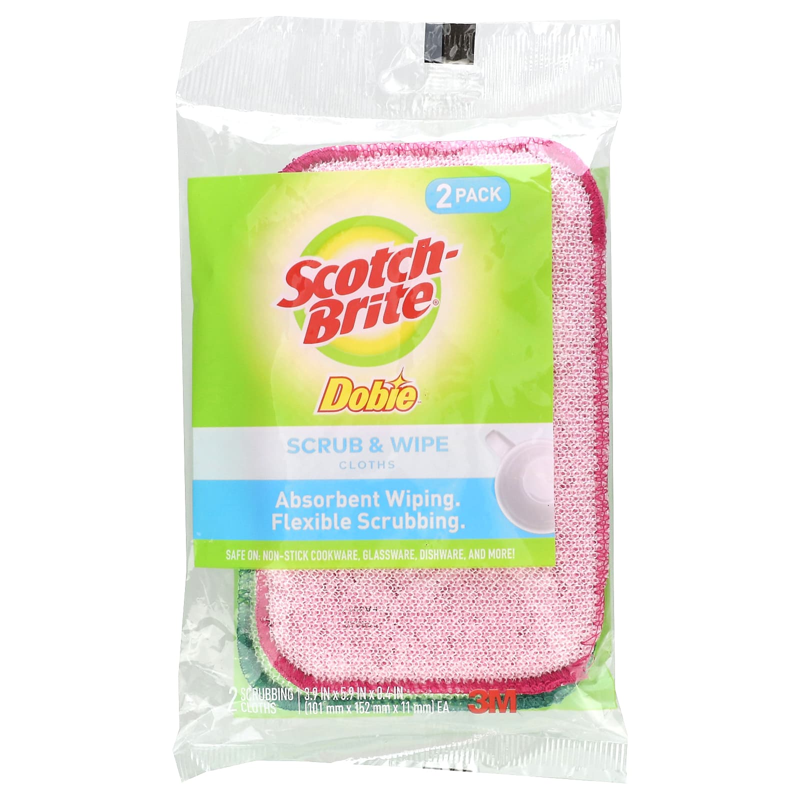 

SCOTCH-BRITE Dobie, Салфетки для мытья и протирки, 2 шт.
