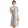 Summer Fashion Cheongsam Dress for Middle-Aged and Elderly Women