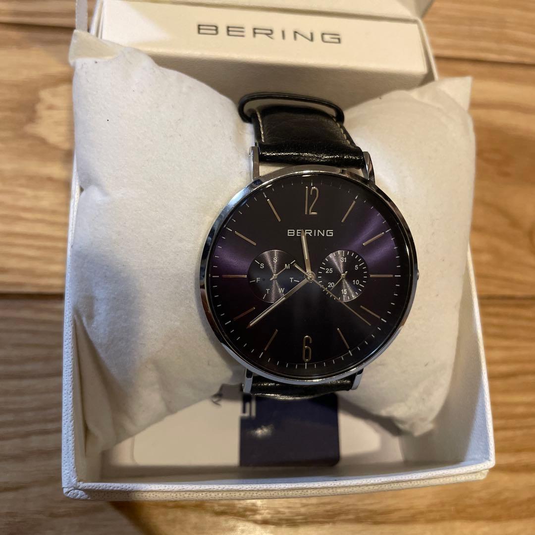 Used BERING Chronograph Watch Purple