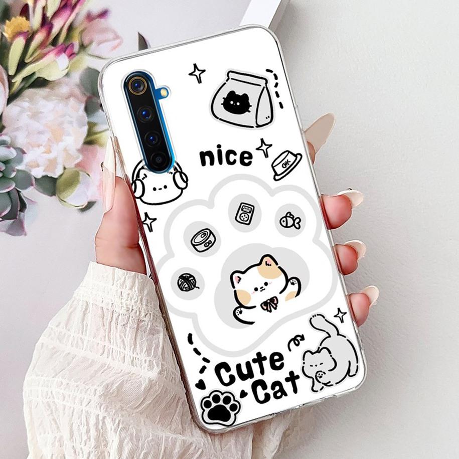 For Realme 6 Pro Case RMX2061 Soft Silicone Cartoon Phone Cover For OPPO Realme 6 Pro Case Realme6 Realme 6 Pro 6i 6S 6Pro Coque