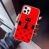 Insect Seven-Star ladybug Phone Case For iPhone 17 Air 11 13 Mini 14 15 Plus 16 12 Pro Max 16E SE 7 8 Pattern Soft TPU Back Cove