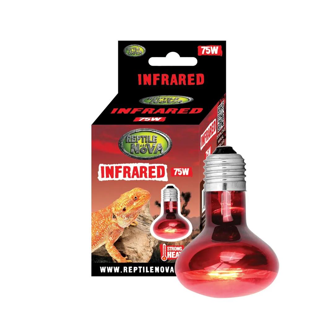 REPTILE NOVA Infrared - Heating Bulb with Infrared and UVA for Terrarium REPTILE NOVA Infrared - Heating Bulb 75 W (infrared + UVA) for Terrarium