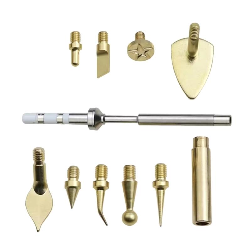 

Инструмент для доработки жала из латуни для паяльников TS100, для точной гравировки, подходит для отвода тепла, для рукоделия. 1