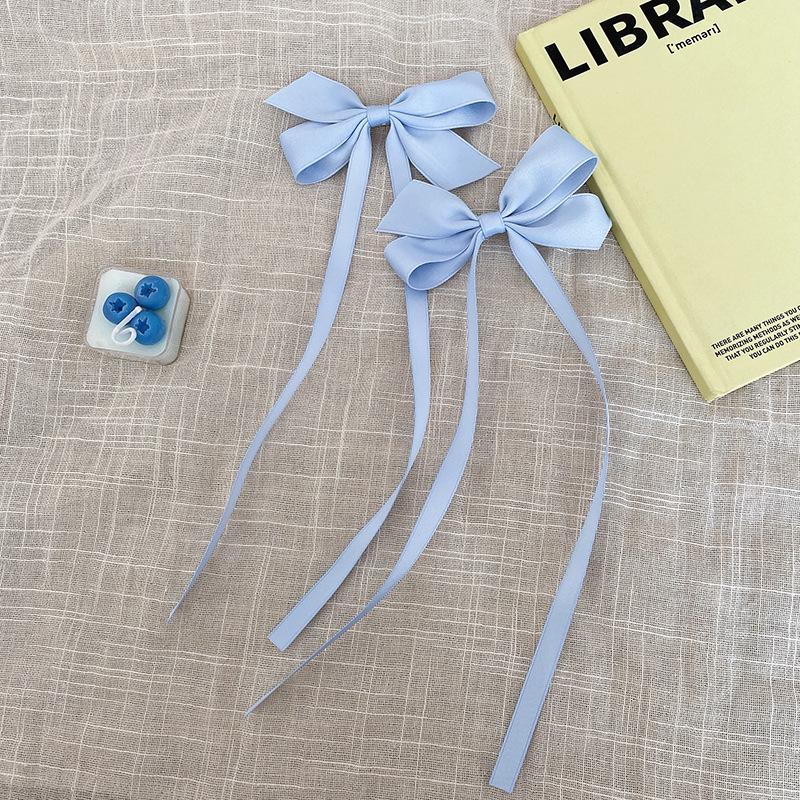 Summer Sweet Girl Ribbon Bow Hairpin - Girly Duckbill Clip